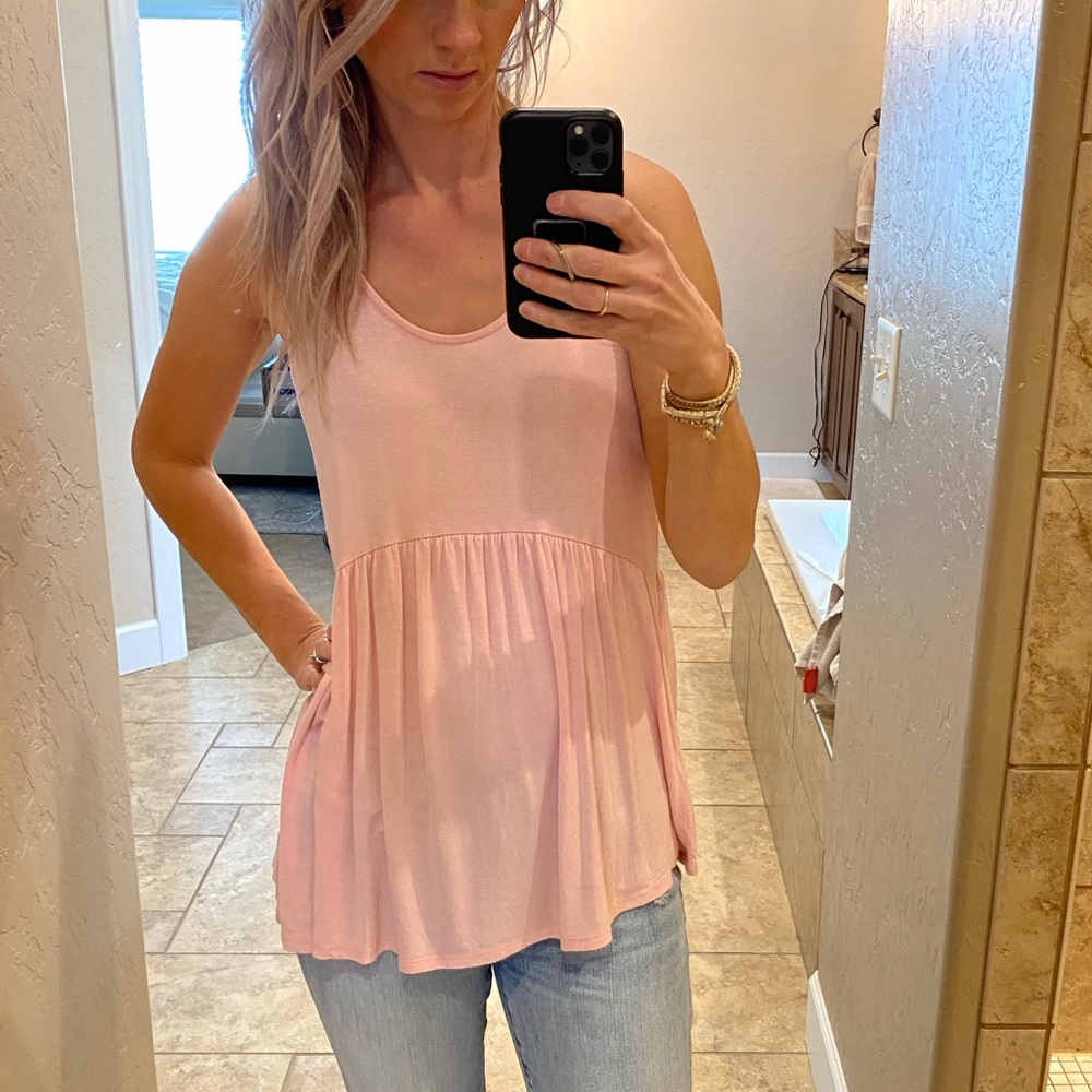 Pink Flowy Top
